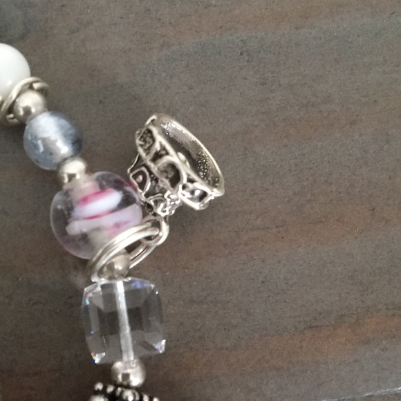 Bridal Wedding theme sterling silver charms bracelet NEW - Picture 4 of 7